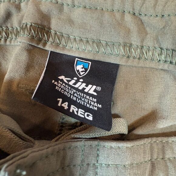 Kuhl Pants Womens size 14 Olive Green Convertible Hiking Outdoor gorpcore - Picture 5 of 8